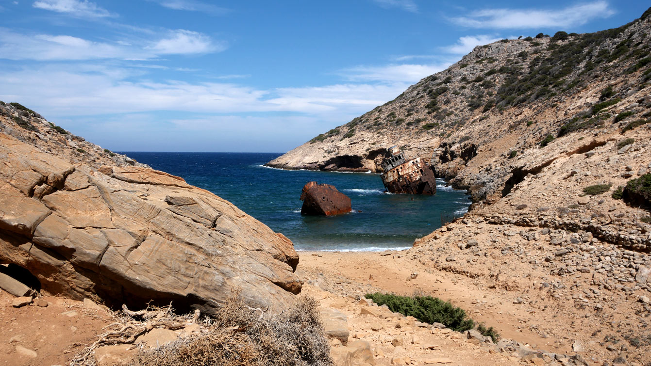 l'épave Olympia, Amorgos