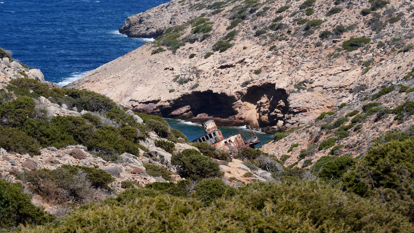 l'épave Olympia, Amorgos