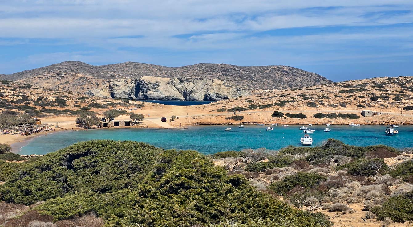 La baie de Kalotaritissa, Amorgos