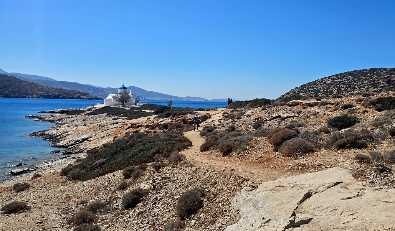 chemin pour aller à Maltezi beach, Amorgos