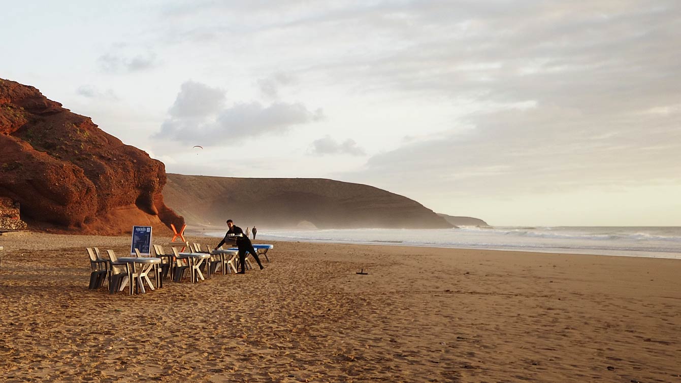 Plage de Legzira au Maroc