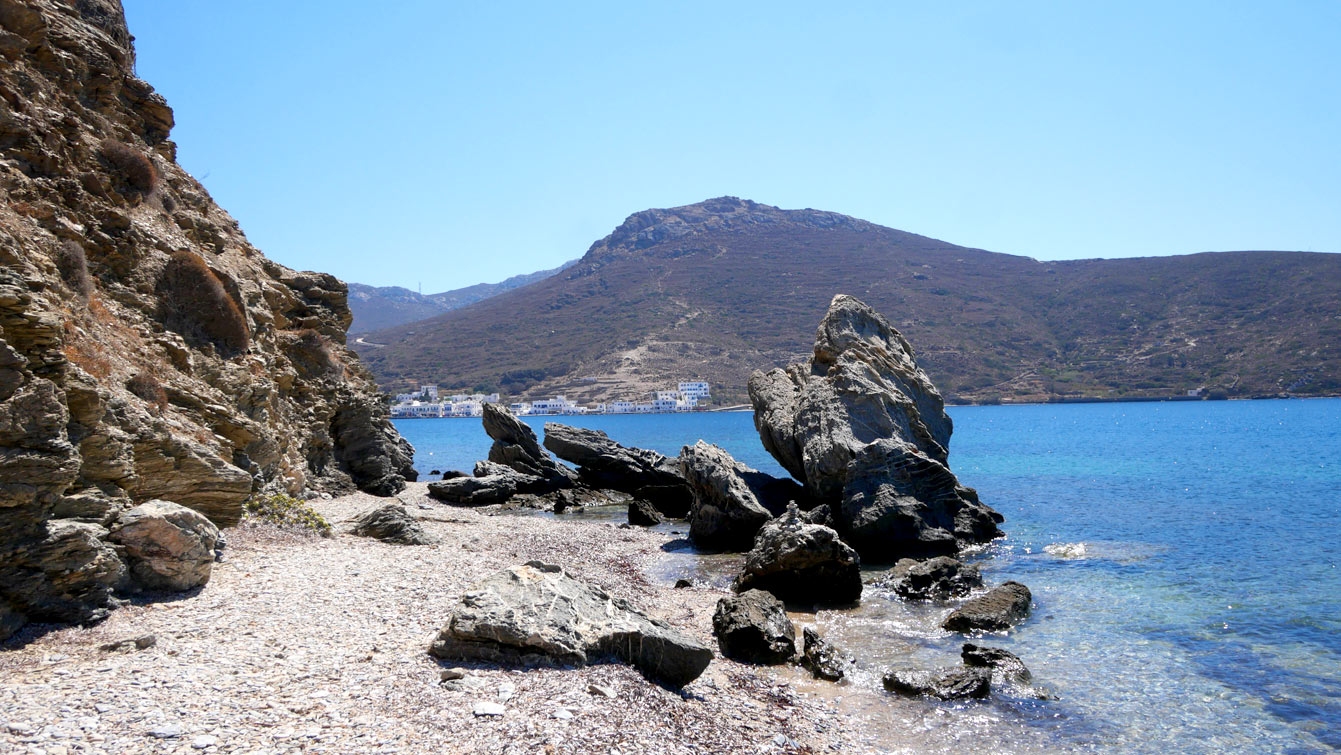 chemin pour aller à Maltezi beach, Amorgos