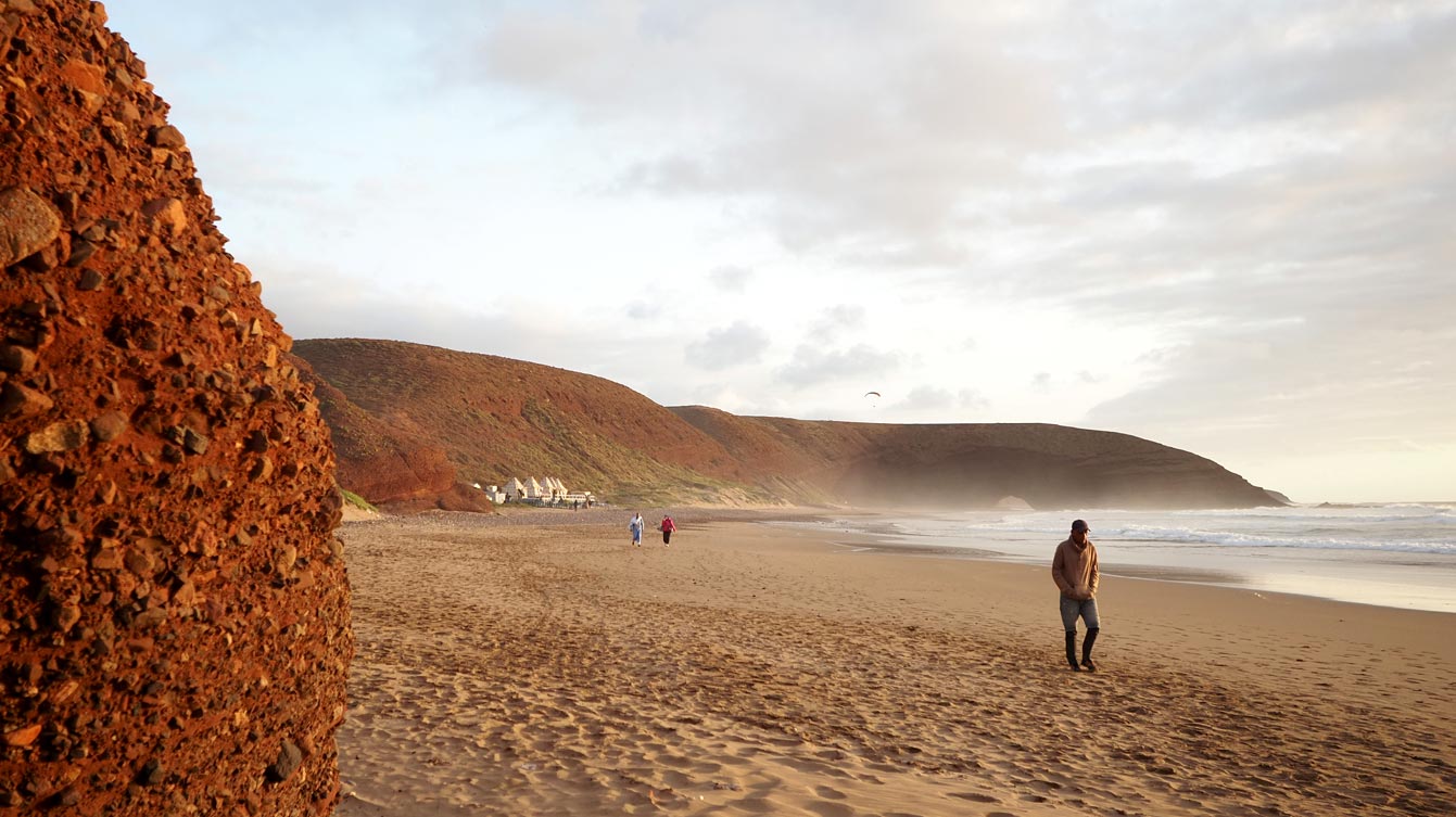 Plage de Legzira au Maroc