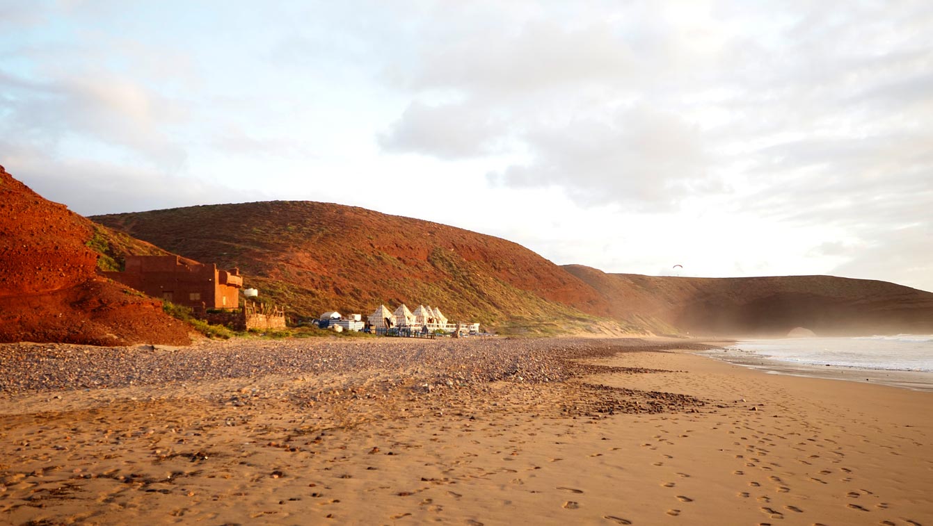 Plage de Legzira au Maroc