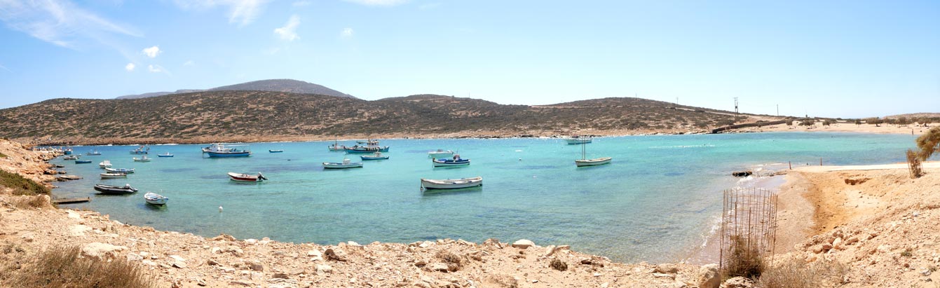 Plage de Kalotarítissa (Amorgos) : la plus belle baie du sud de l'île