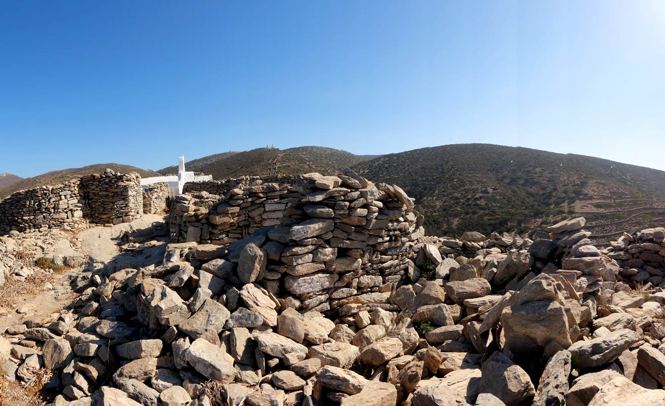 ruines de l'Ancienne Arkesini à Amorgos