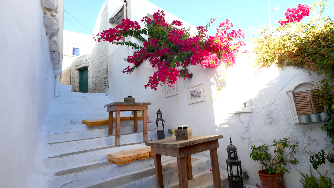 escaliers dans la chora d'Amorgos
