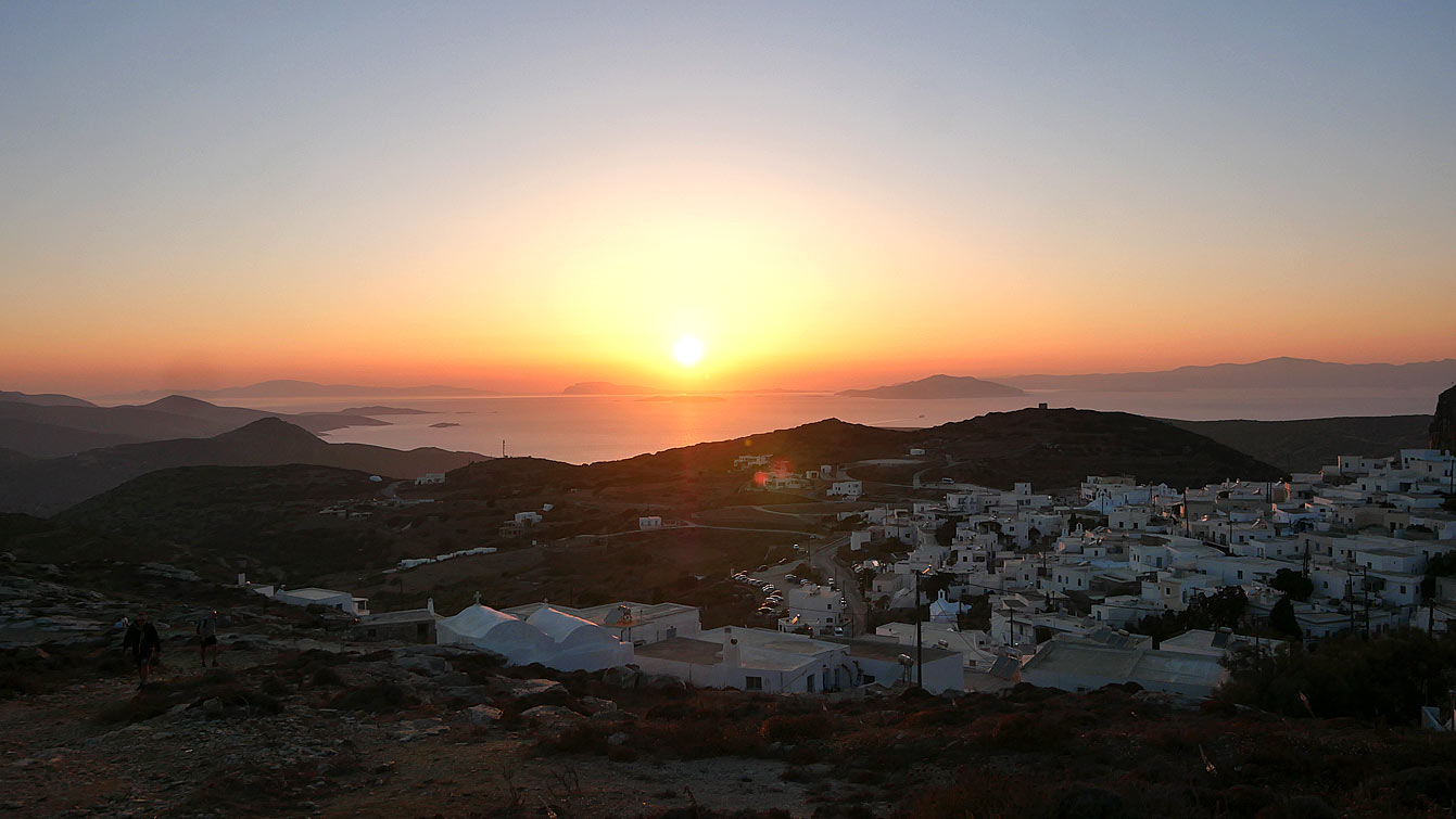 Coucher de soleil mer, Amorgos