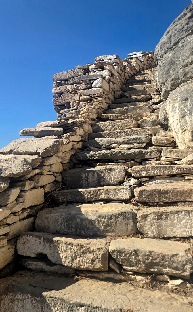 marches de l'Ancienne Arkesini à Amorgos