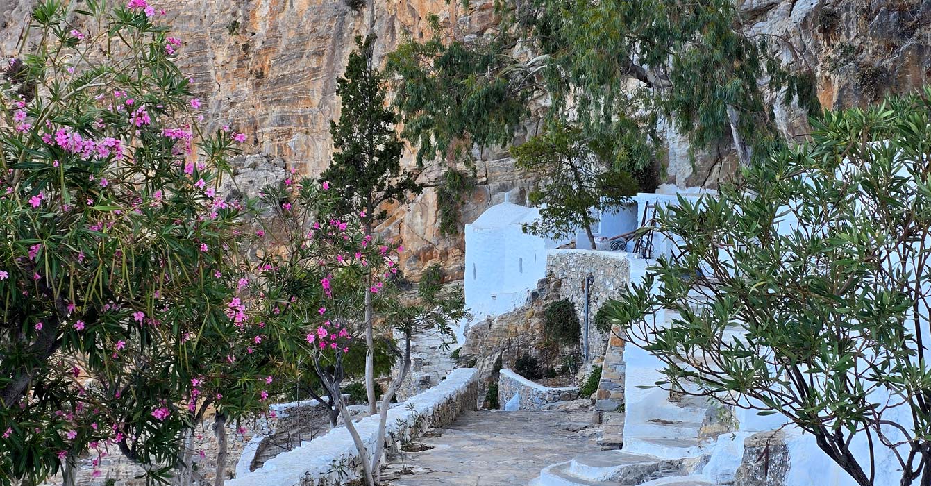 Le monastère de la Chozoviótissa, d'Amorgos