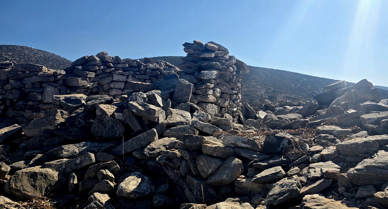 ruines de l'Ancienne Arkesini à Amorgos
