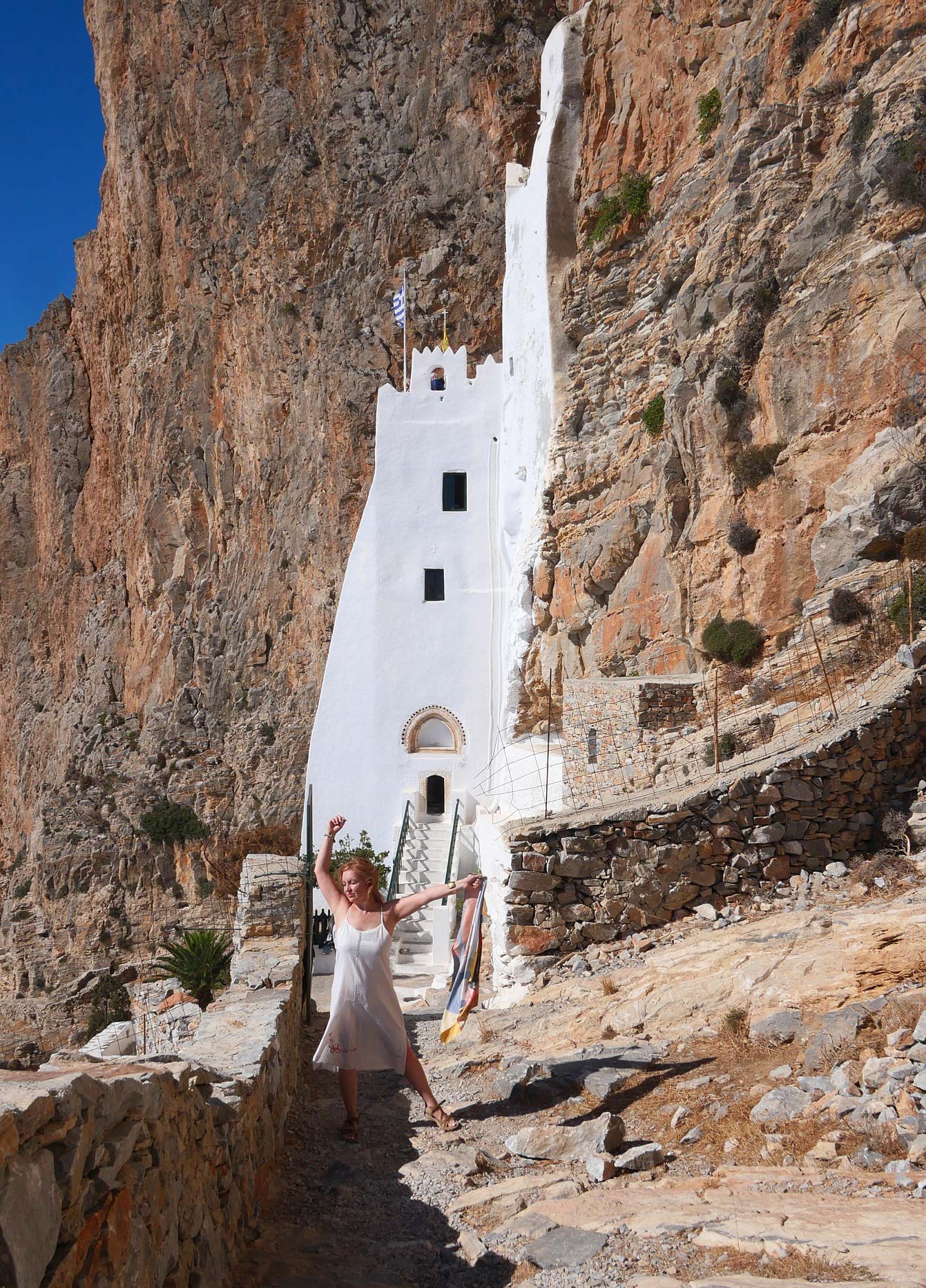 Le monastère de la Chozoviótissa, d'Amorgos