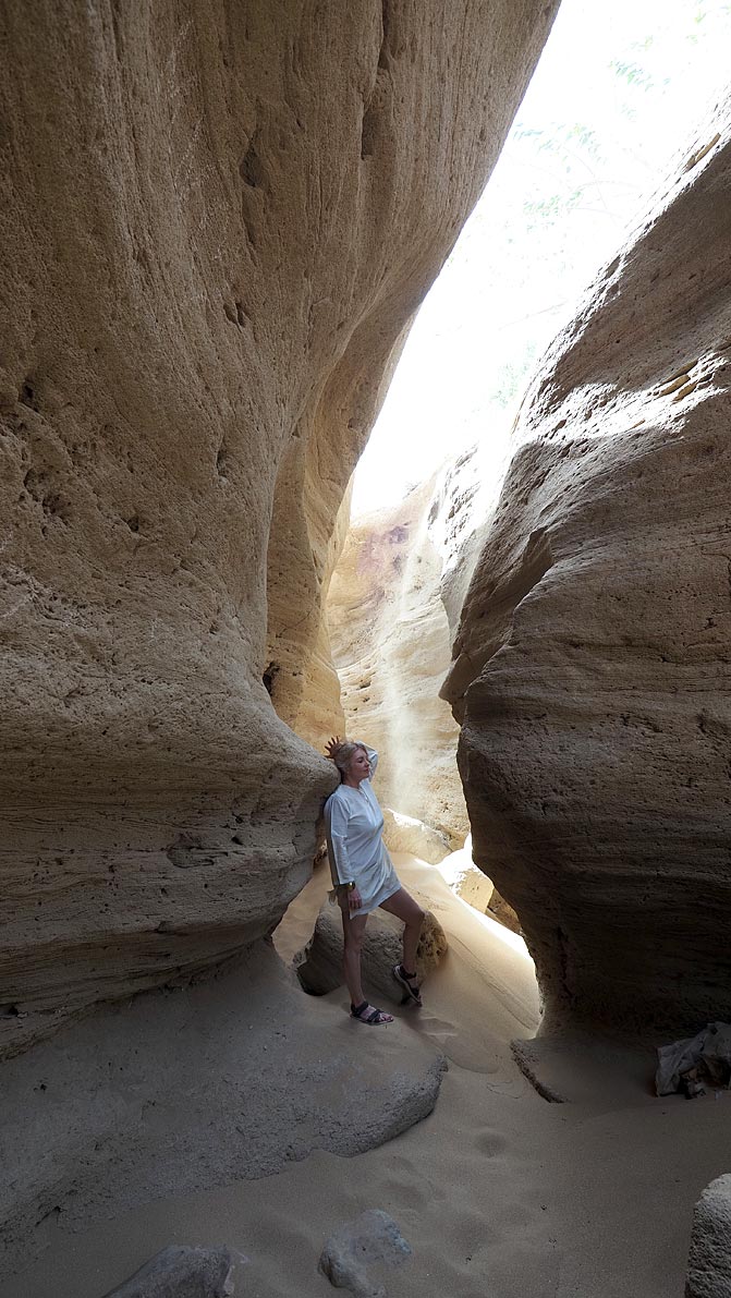 Pause à l'entrée du canyon, pour donner l'échelle