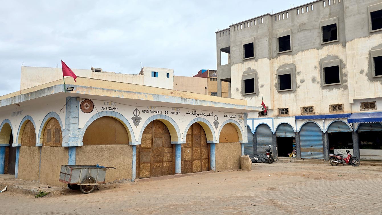 immeuble en construction à côté du souk de Mirleft