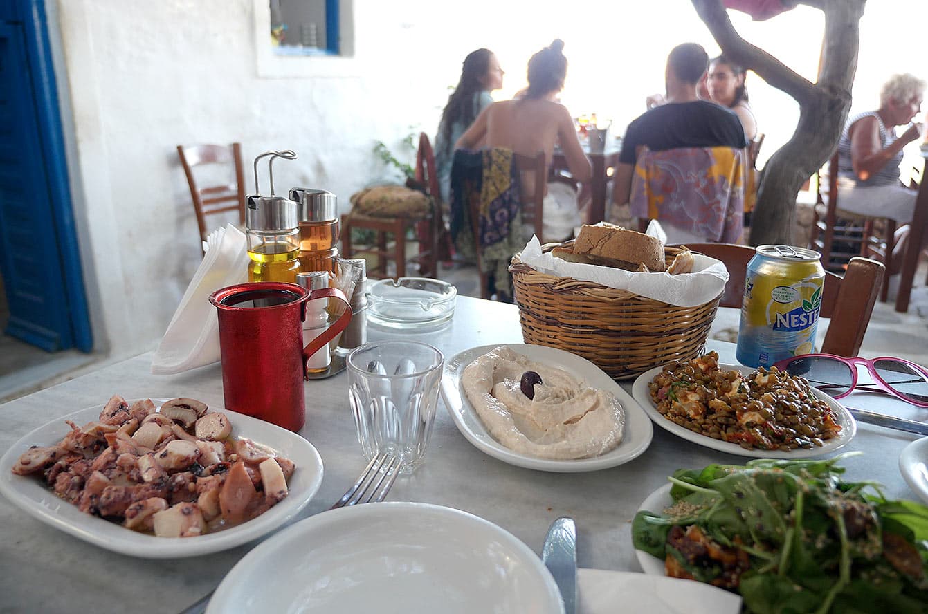 Le restaurant Kiki's Tavern (Mykonos)
