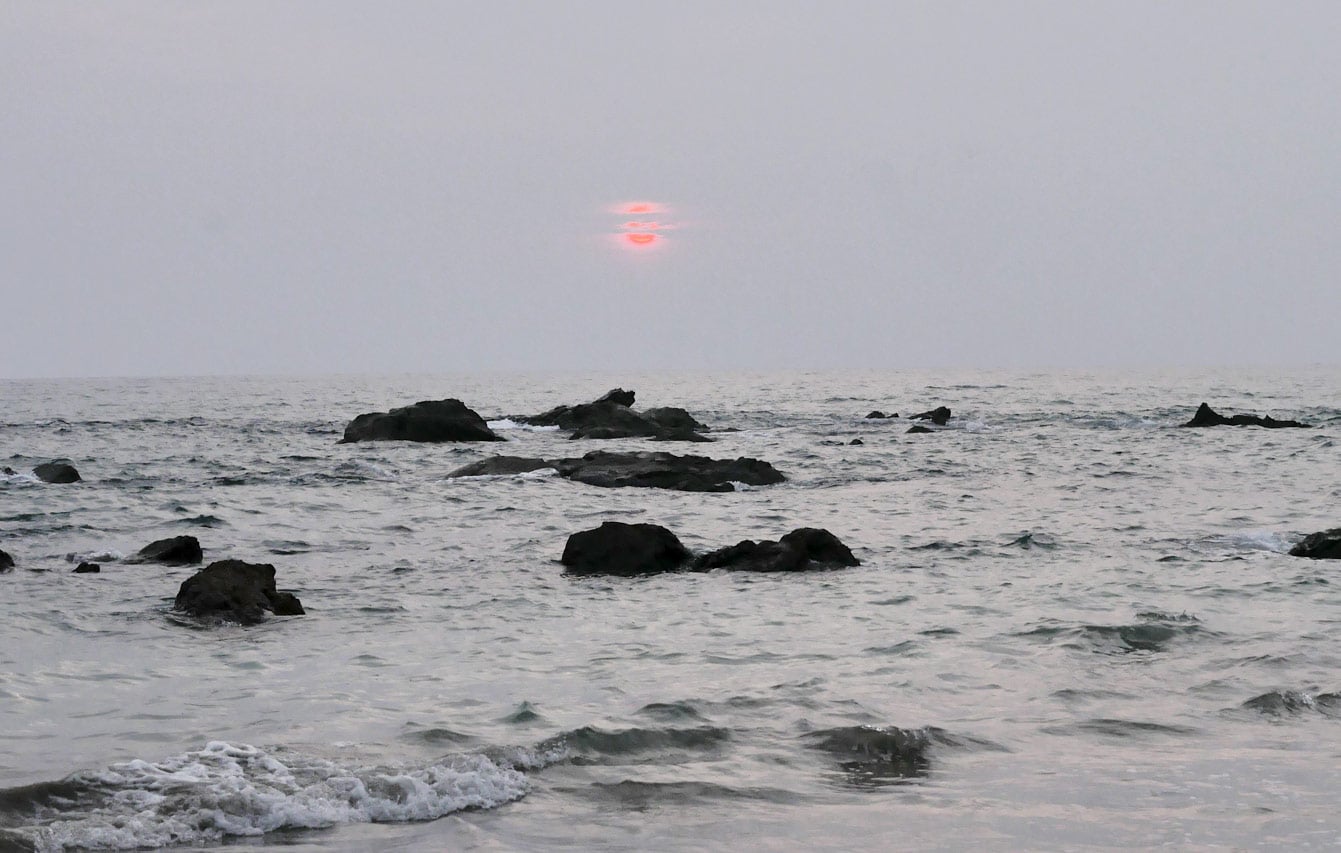 Ngapali beach, sunset