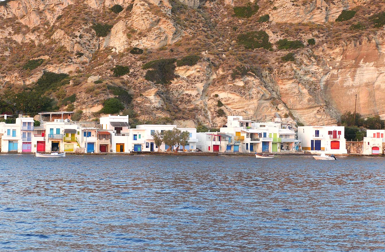 Le village de Klima à Milos 