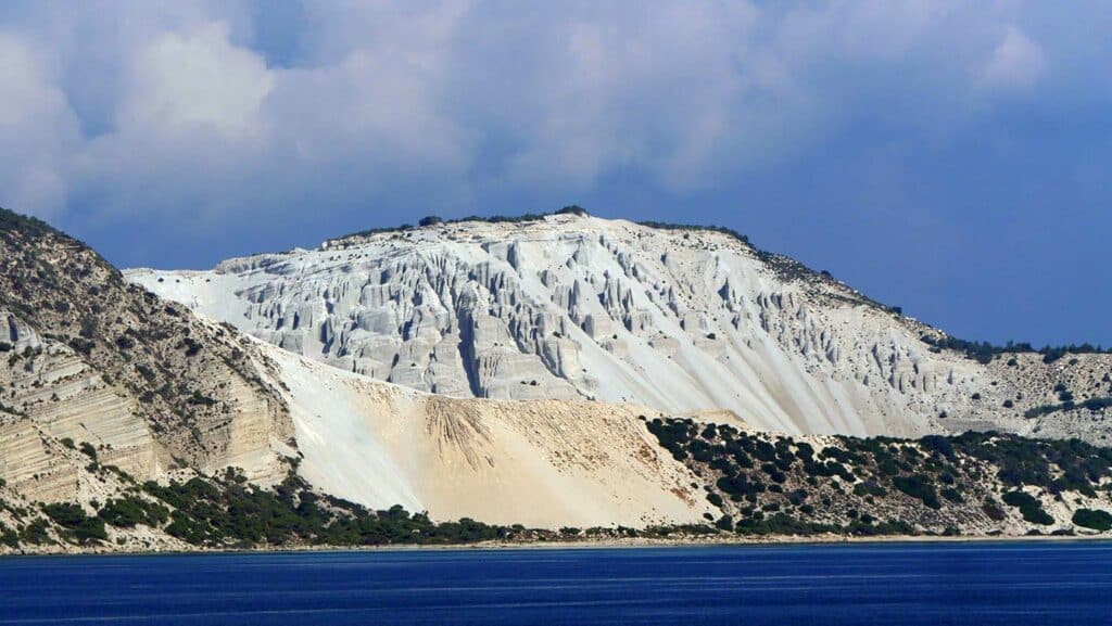 île de Nisyros, falaise blanche
