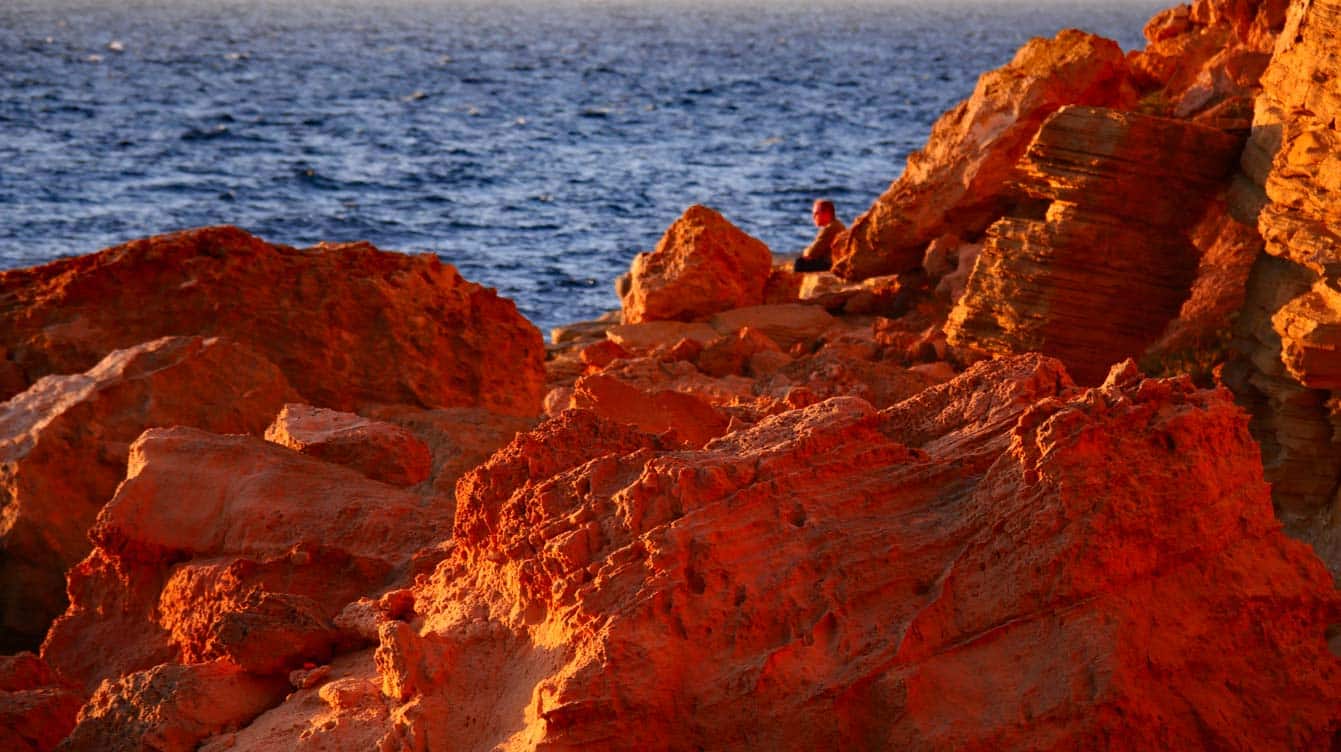 Coucher de soleil magique à Sa Punta Galera, Ibiza