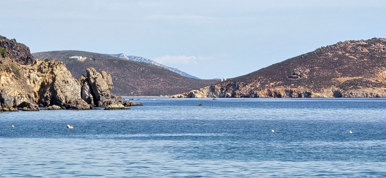 Kampos beach, plage à Patmos