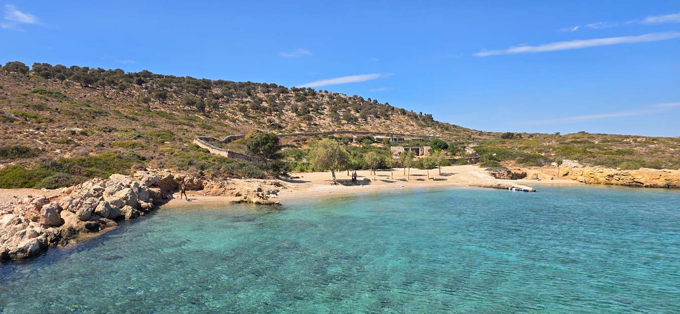 Tiganakia, la plage la plus célèbre de l'île d'Arkoi 