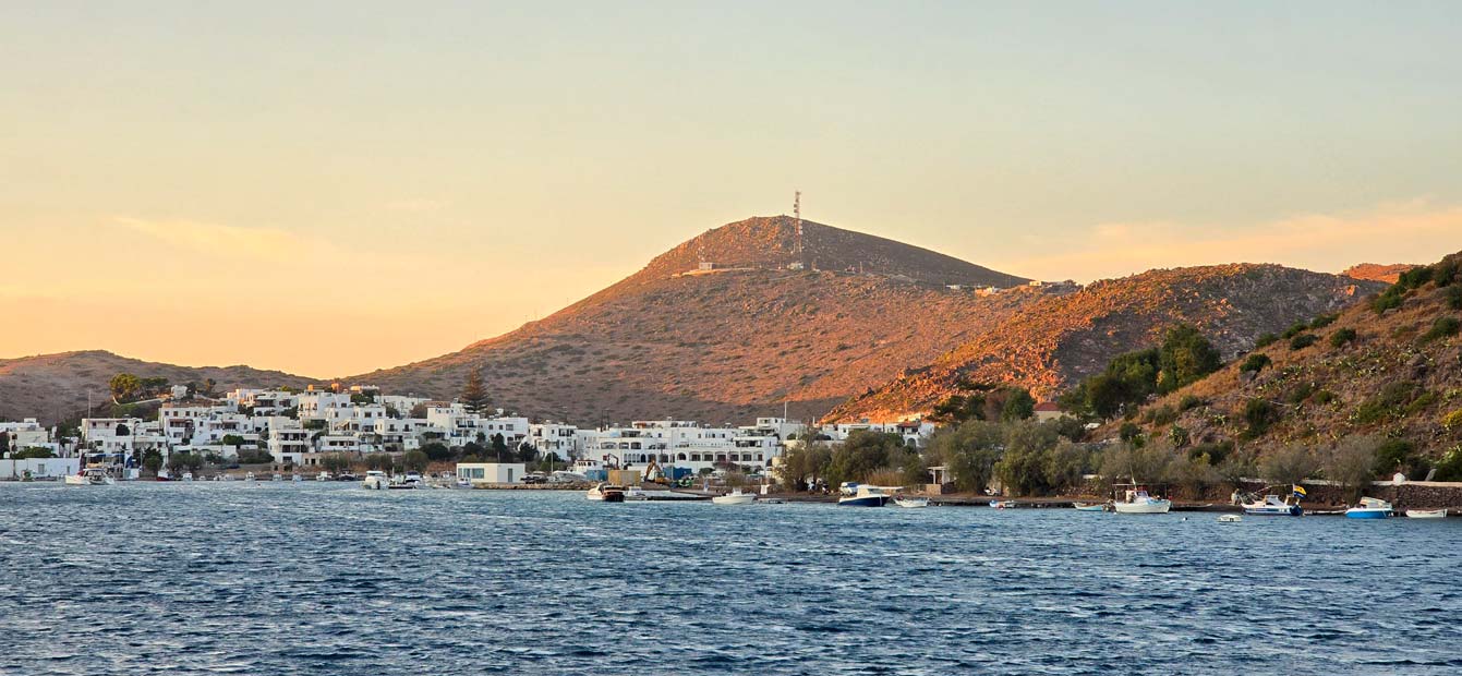 Patmos au coucher de soleil