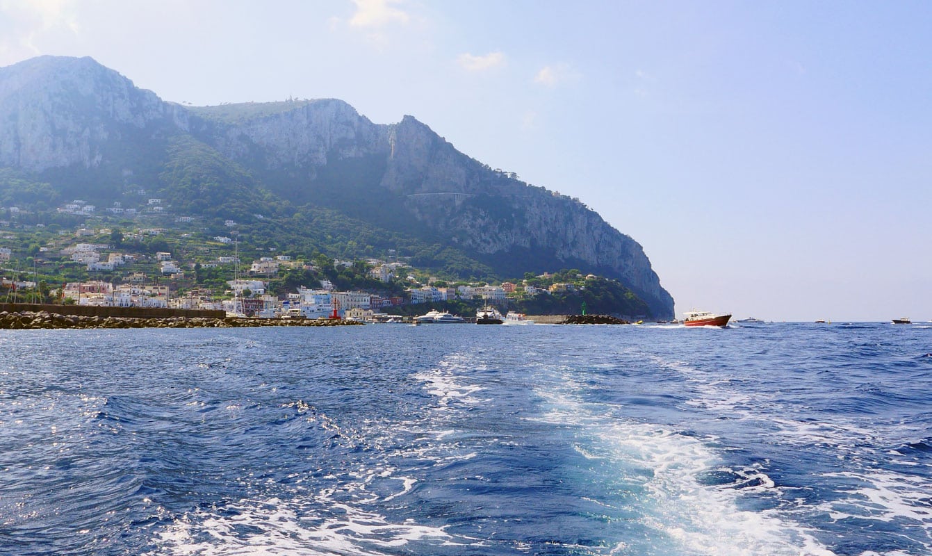 Tour de l'île de Capri en bateau privé